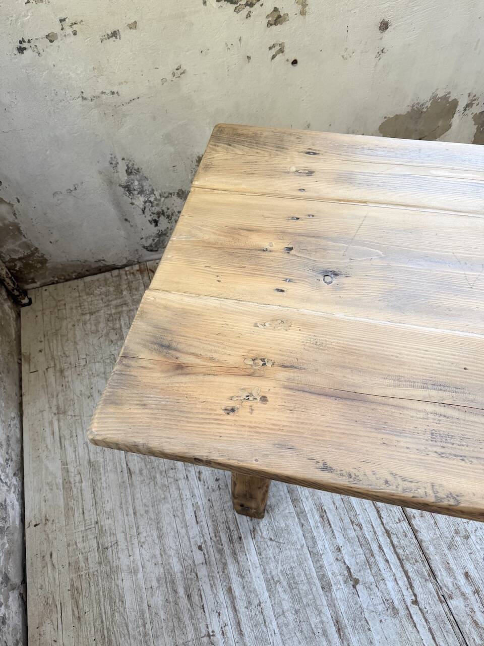 1950s pine farmhouse table 220cm