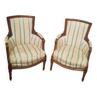 Paire de bergere  Louis XVI