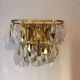 Golden crystal stamps sconces