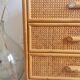 Rattan chest of drawers circa 1960s