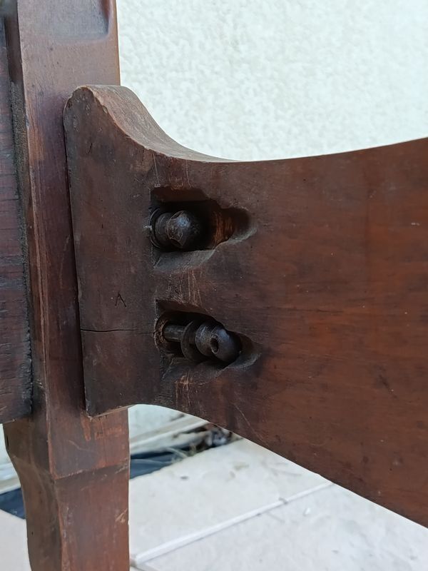 Walnut cabinetmaker's bed