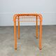 Vintage Ikea Vasteron stool, orange steel wire, 1990s