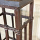 Pair of riveted wrought iron pedestals, circa 1900