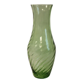 Vase en verre émeraude, Italie, 1970.