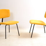 Pair of chairs Sunday C. Sclafert 1950's