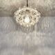 Large Mid Century Modern bubble pendant lamp by Helena Tynell for Glashütte Limburg