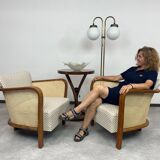 Art Deco Bauhaus armchairs by Lajos Kozma for Thonet Mundus