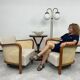 Art Deco Bauhaus armchairs by Lajos Kozma for Thonet Mundus