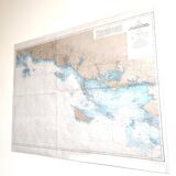 Map of Finistère and the Gulf of Morbihan, west coast of France, 1981