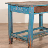 Rustic blue table