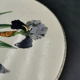 Underside of old faience dish
