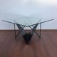 postmodern Dutch design metal coffee table from the 80s or 90s