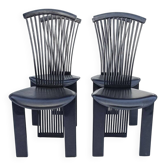 Italian modern dining chairs attributed to Pietro Costantini, 1980s, set of 4