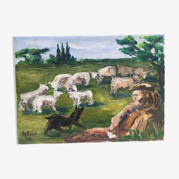 Painting, the herd