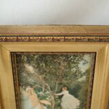 Trio of reproductions of famous vintage painters' tableaux.