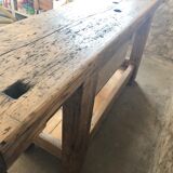 Established old industrial carpenter's wood