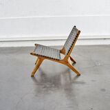 Armchair vintage and braiding