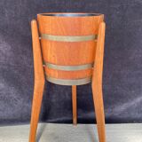 Scandinavian teak plant holder