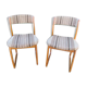 Pair of sled chairs from the 60s