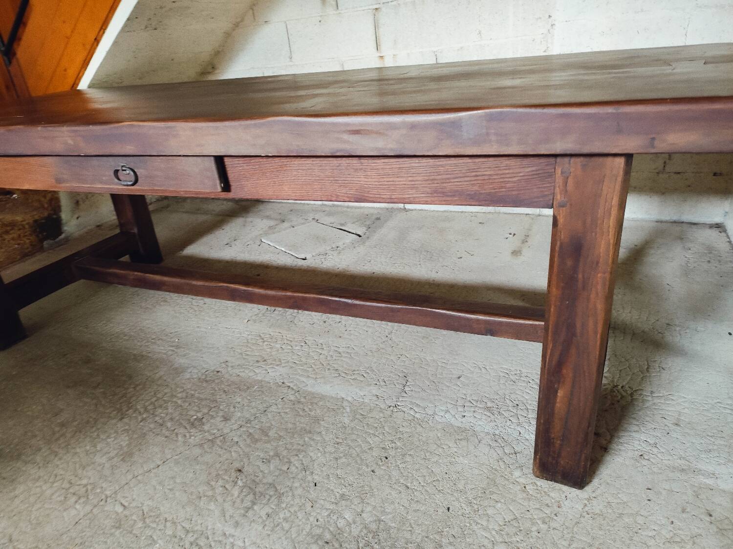 250 cm large farmhouse monastery table