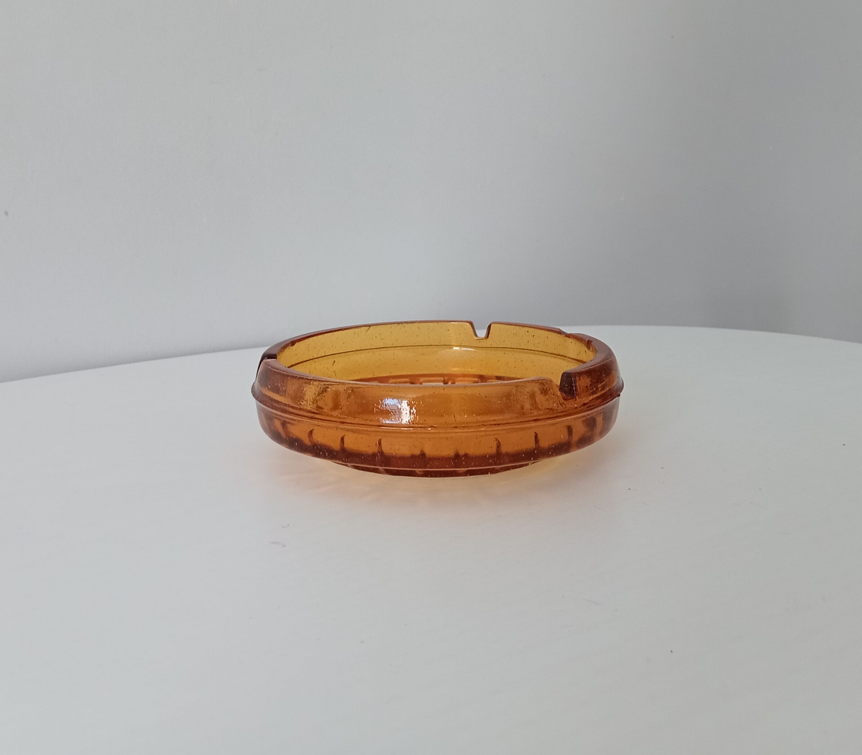 Vintage amber ashtray 60-70s