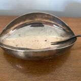 Old CHRISTOFLE Lino Sabattini Leaf Shaped Silver Metal Empty Pocket #C