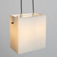 Cubic hanging lamp in opaline, 1960s