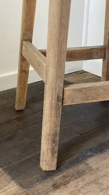 Vintage Oak Workbench Stool