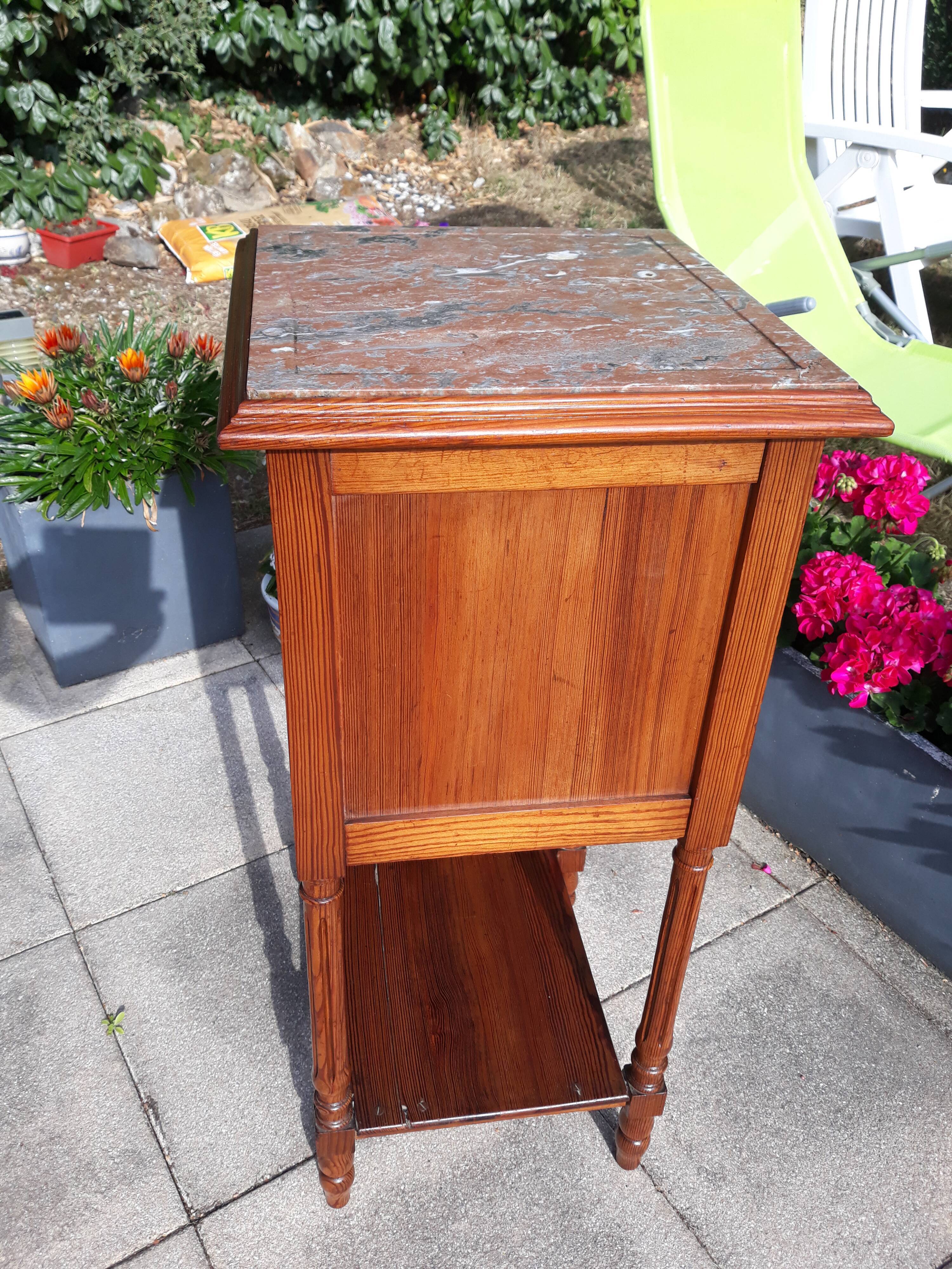 Pitchpin bedside table