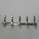 Aluminum vintage wall coat rack with 5 hooks, 1950s