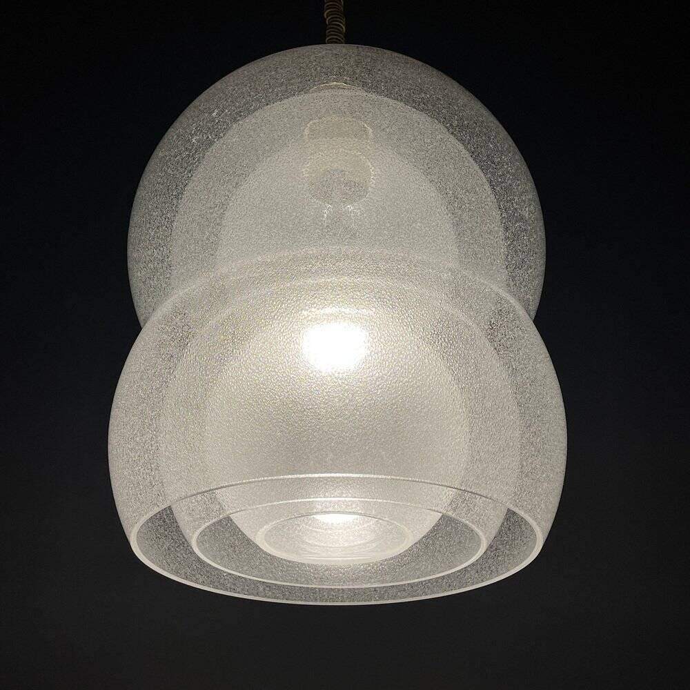 Suspended Murano lamp attributed to Mazzega, Italy, 1960s.