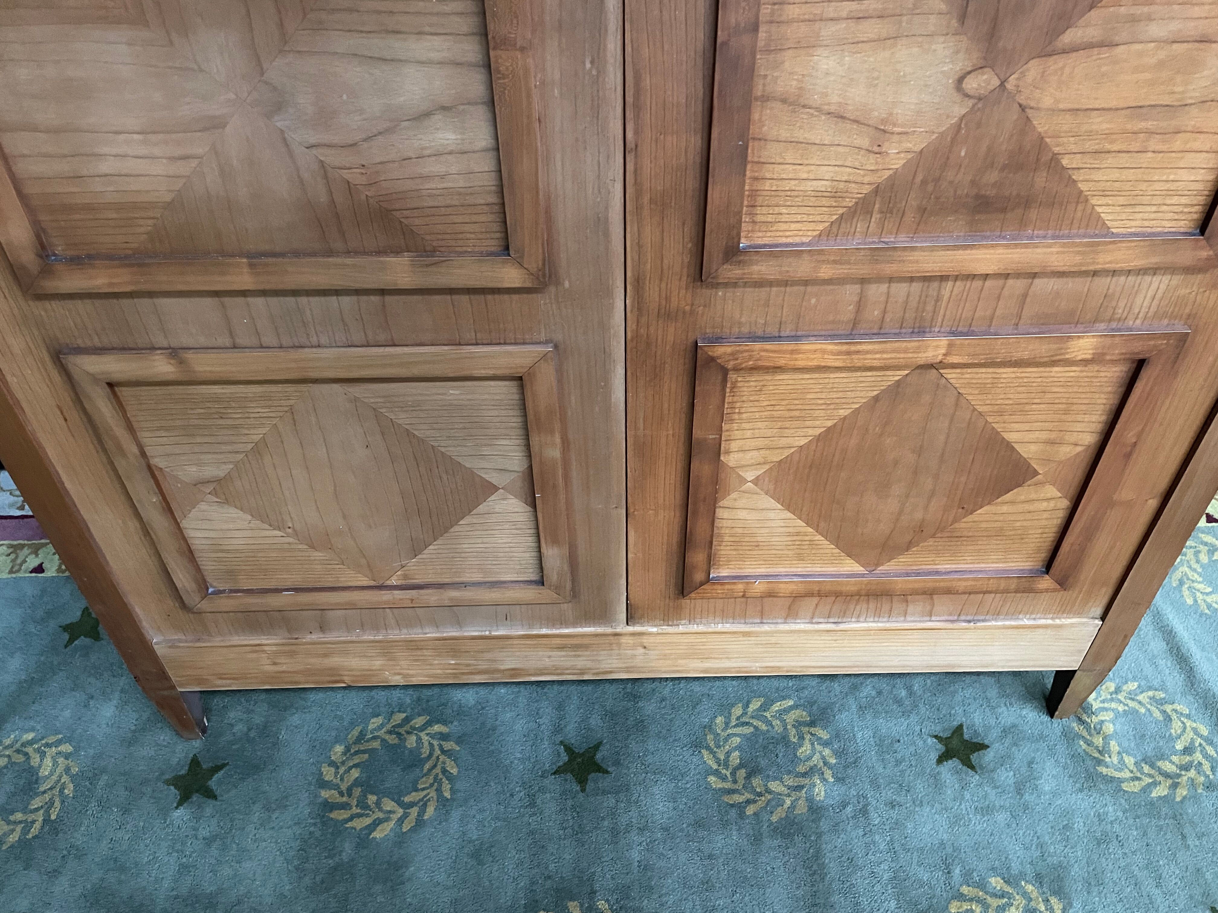 Solid ash bedroom wardrobe 1960