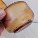 5 textured amber glass bowls – France, 1970s