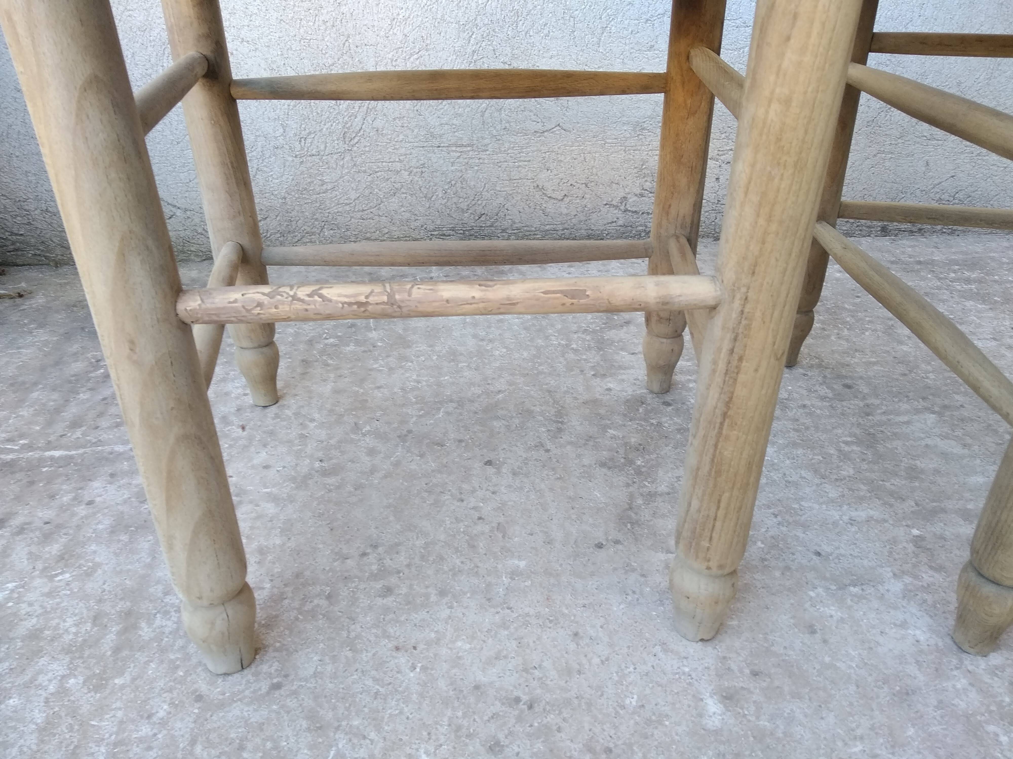 2 vintage straw chairs