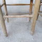 2 vintage straw chairs