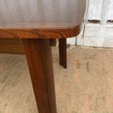Rectangular Scandinavian butterfly table in solid wood