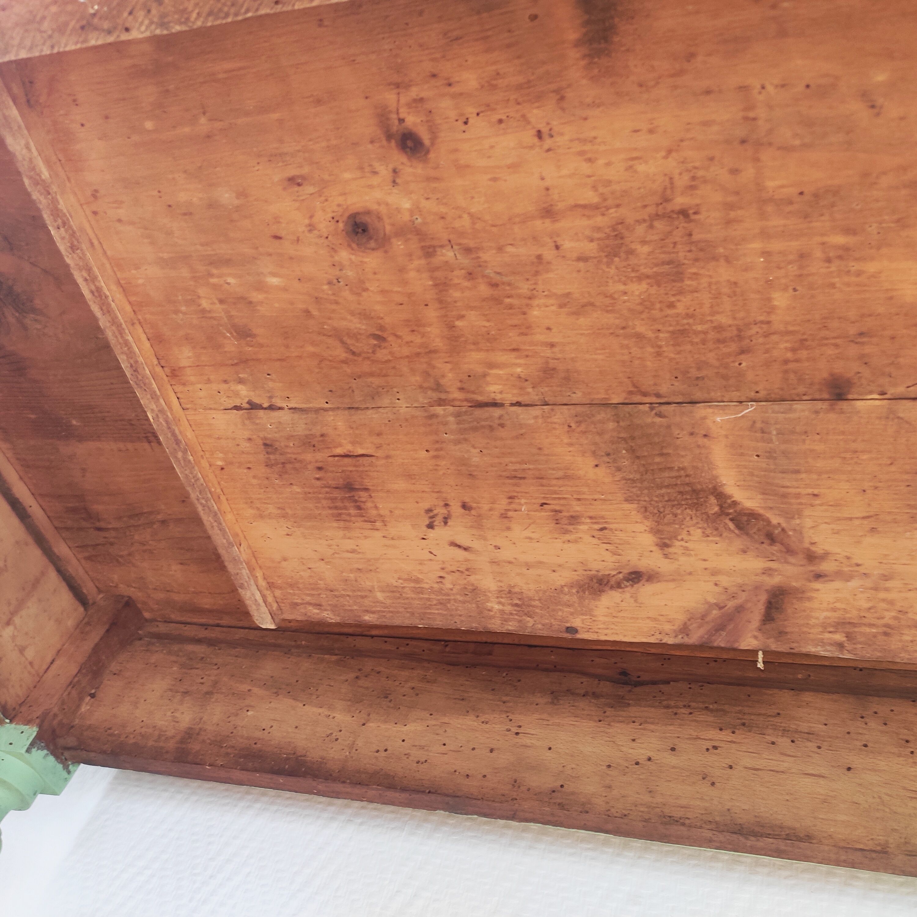 Old patinated farmhouse table