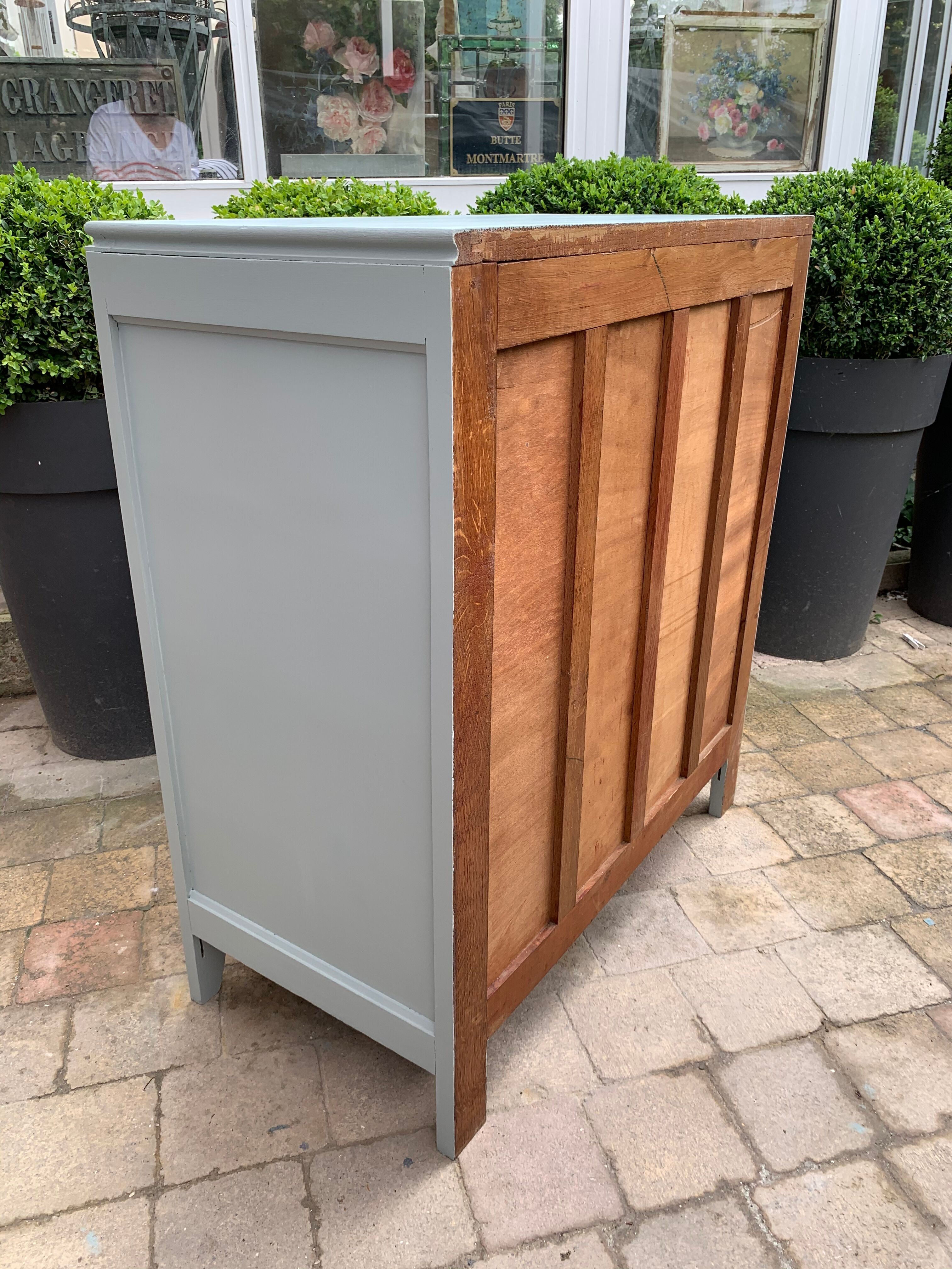 40's grey green art deco chest of drawers