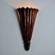Art Deco wall light in carved wood, France, 1930