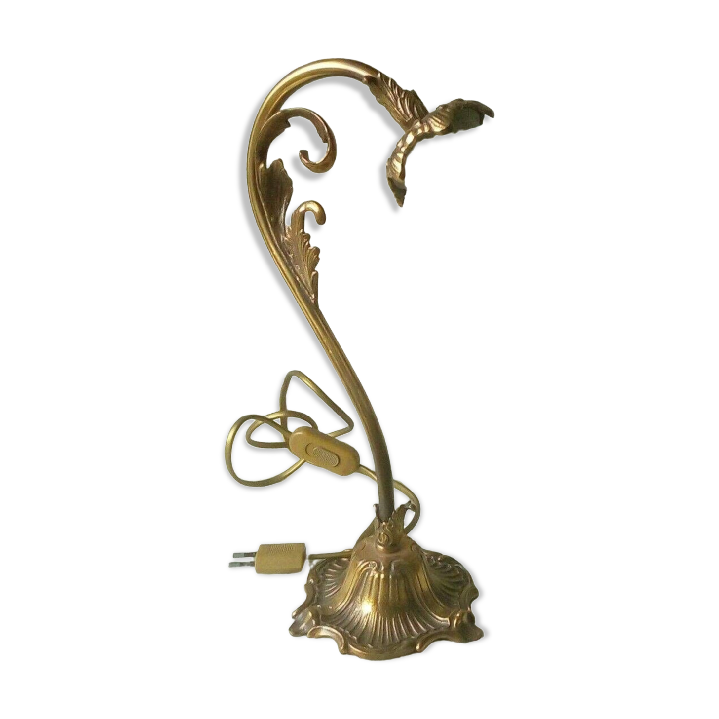 Bronze bedside table lamp 20th empire style