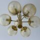 Large Vintage Bubble Glass Pendant Light