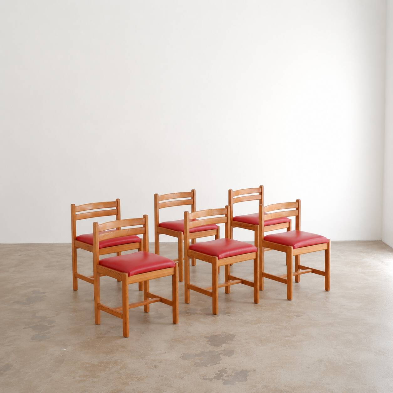 Set of 6 "Asserbo" dining chairs in pine by Borge Mogensen for Karl Anderson & Söner