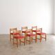 Set of 6 "Asserbo" dining chairs in pine by Borge Mogensen for Karl Anderson & Söner