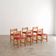 Set of 6 "Asserbo" dining chairs in pine by Borge Mogensen for Karl Anderson & Söner
