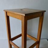 Handle workshop stool, solid wood