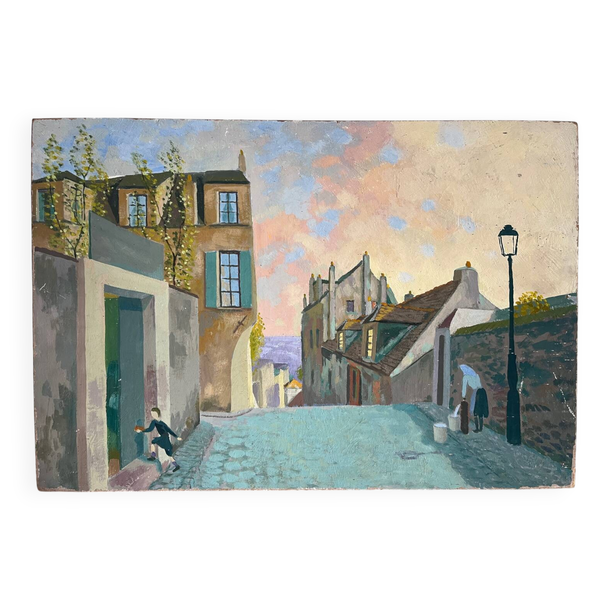 Street scene, Robert Mahelin (1889-1968)