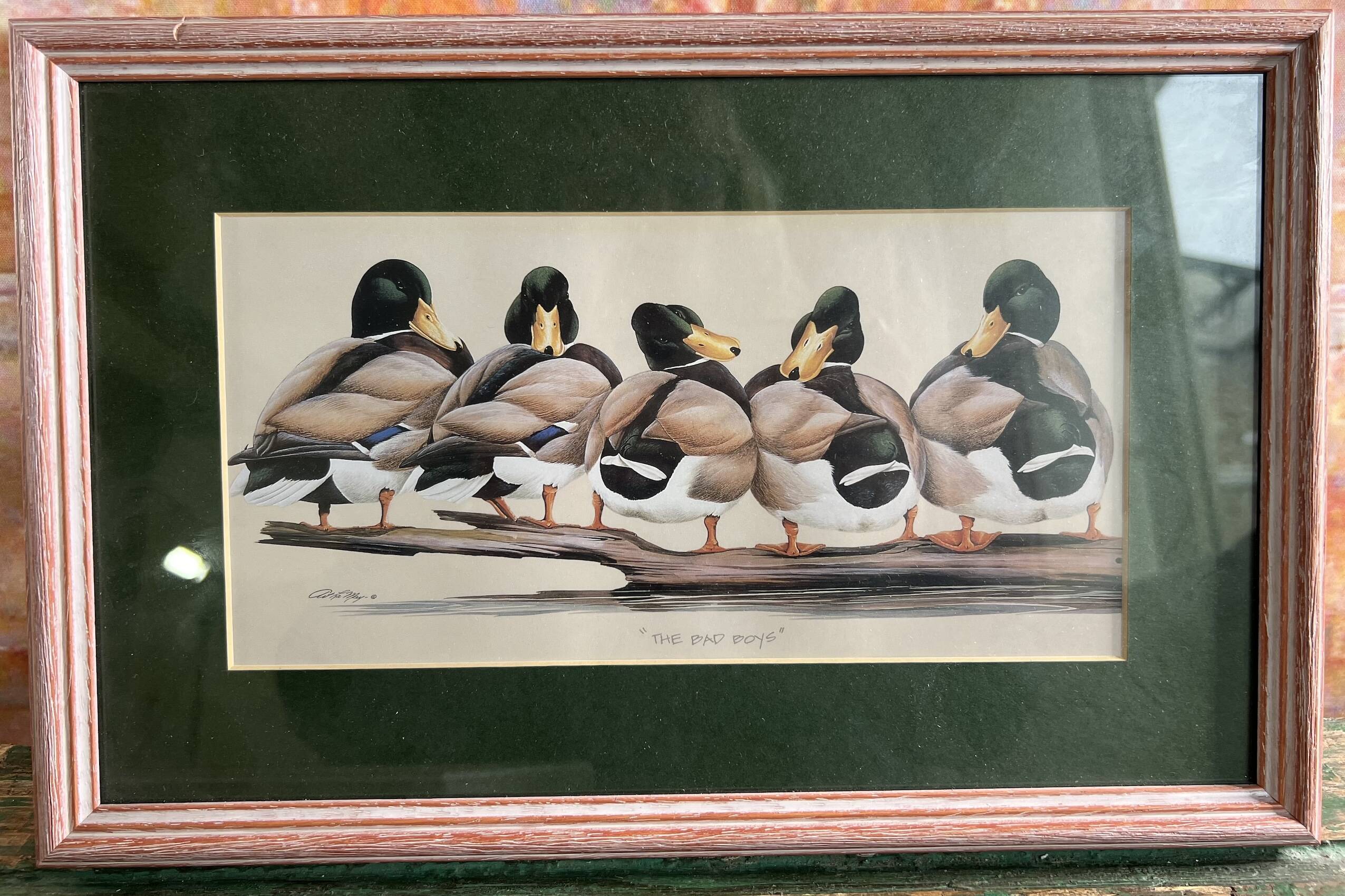 Set of 2 decorative duck wall posters ideal for children's rooms