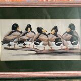 Set of 2 decorative duck wall posters ideal for children's rooms