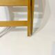 Vintage design solid wood scissor chairs and table from the 1970s