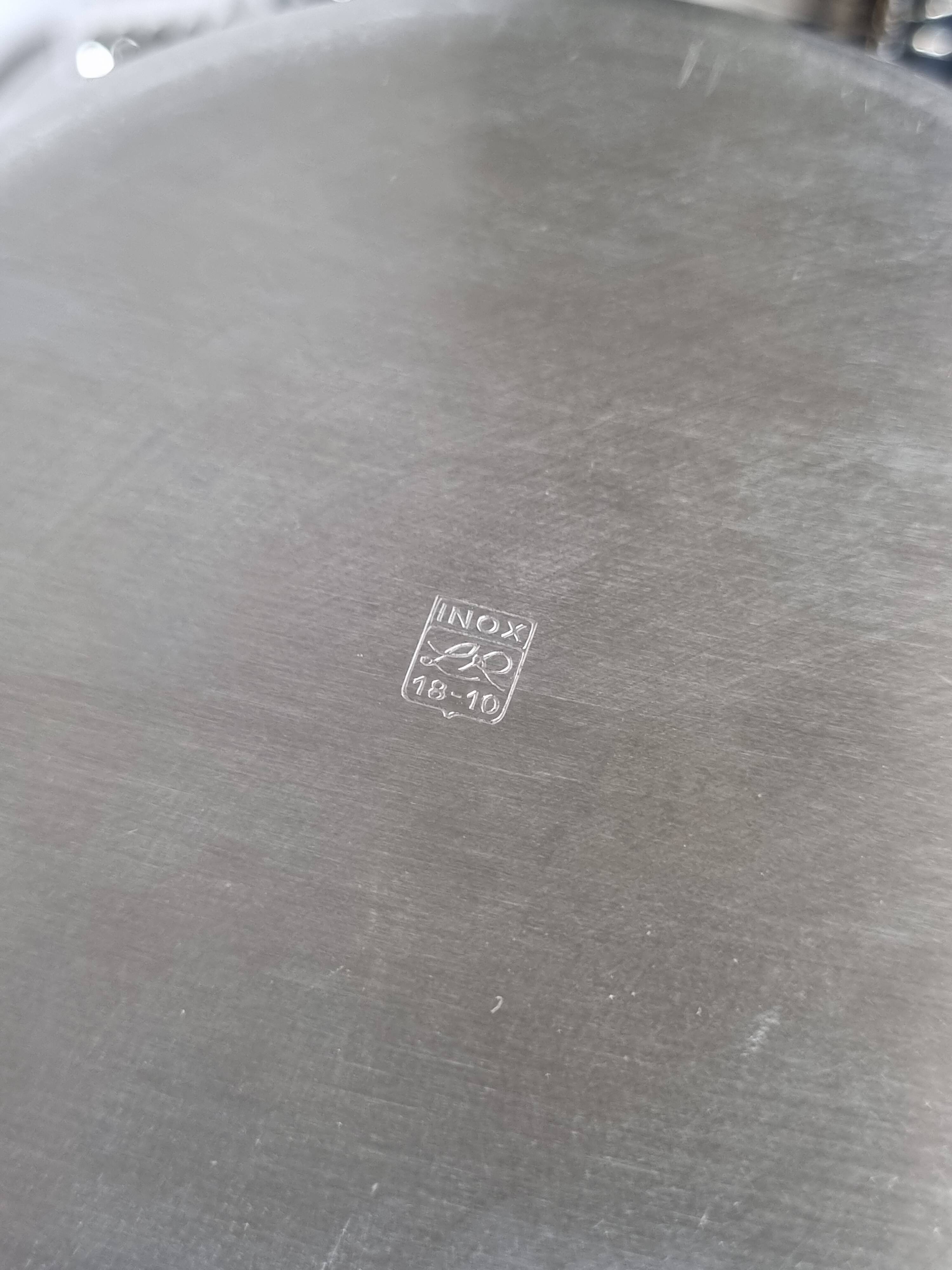 Letang Rémy stainless steel champagne cooler and ice bucket from the 80s